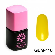 Гель-лак Мир Леди сверхстойкий GLM-116 - Желтый